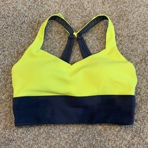 Zyia Neon Yellow Parallel Luxe Adjustable Bra